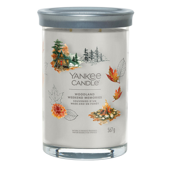 YANKEE CANDLE Signature 2 knoty Woodland Weekend Memories tumbler 567g (Vonné svíčky) - Aromatické