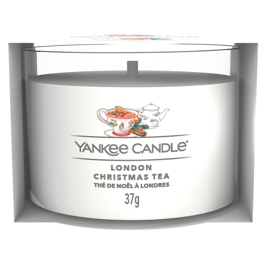 YANKEE CANDLE London Christmas Tea Votiv ve skle  37 g