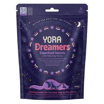 YORA Dog Dreamers s bylinkami pamlsky z hmyzu 100 g