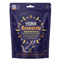 YORA Dog Rewards pamlsky z hmyzu arašídy a banán 100 g