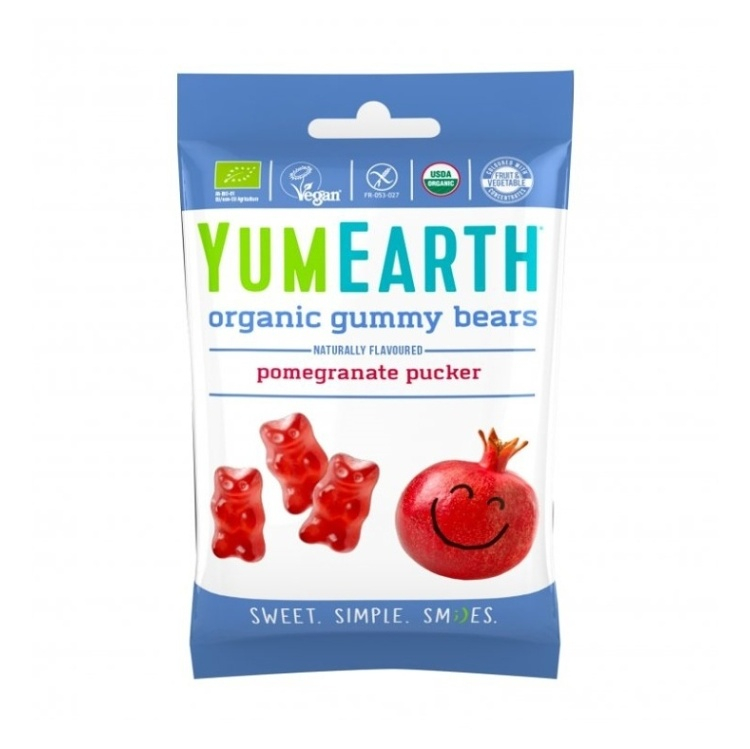 E-shop YUMEARTH Bio ovocní želé medvídci s příchutí granátového jablka 50 g