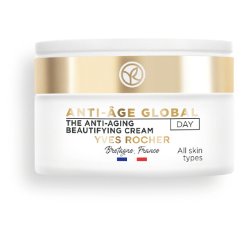 YVES ROCHER Anti-Âge Global Denní revitalizační péče proti vráskám 50 ml (Přírodní pleťové krémy) - Přírodní