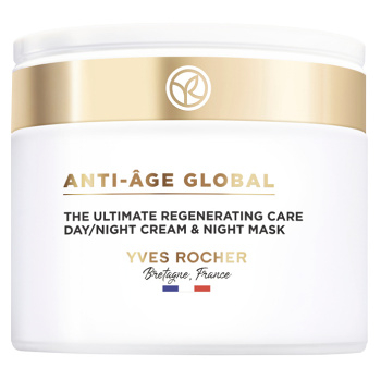 YVES ROCHER Anti-âge Global Vysoce regenerační péče a noční maska 75 ml (Přírodní pleťové peelingy a masky) - Přírodní