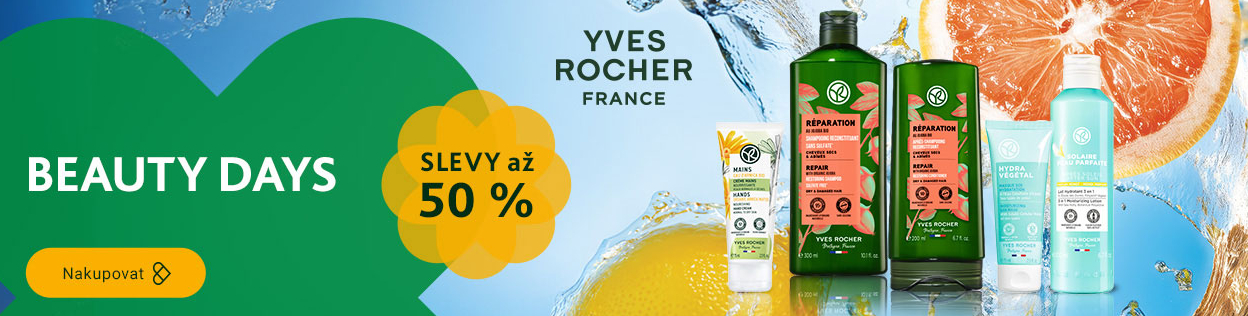 SLEVA AŽ 50 % na kosmetiku Yves Rocher