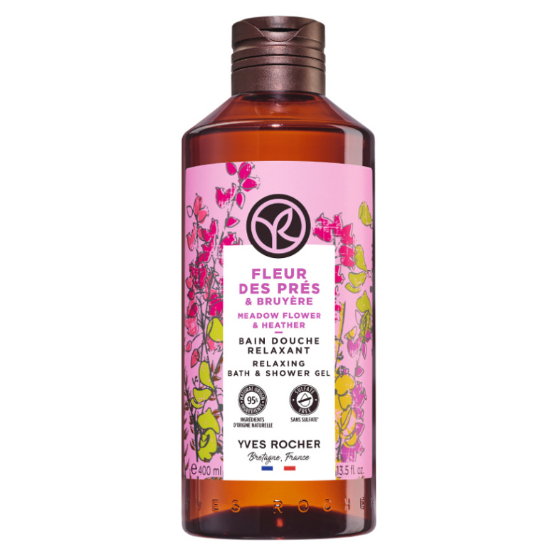 YVES ROCHER  Luční kvítí & vřes sprchový gel 400 ml