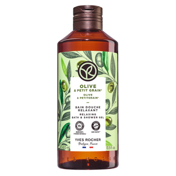 YVES ROCHER Oliva & petit grain sprchový gel 400 ml (Přírodní přípravky na sprchování a mytí) - Přírodní