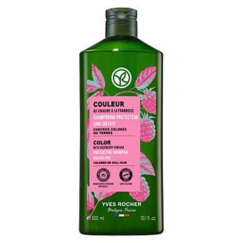 YVES ROCHER Šampon na barvené vlasy s malinovým octem 300 ml (Přírodní šampóny) - Přírodní