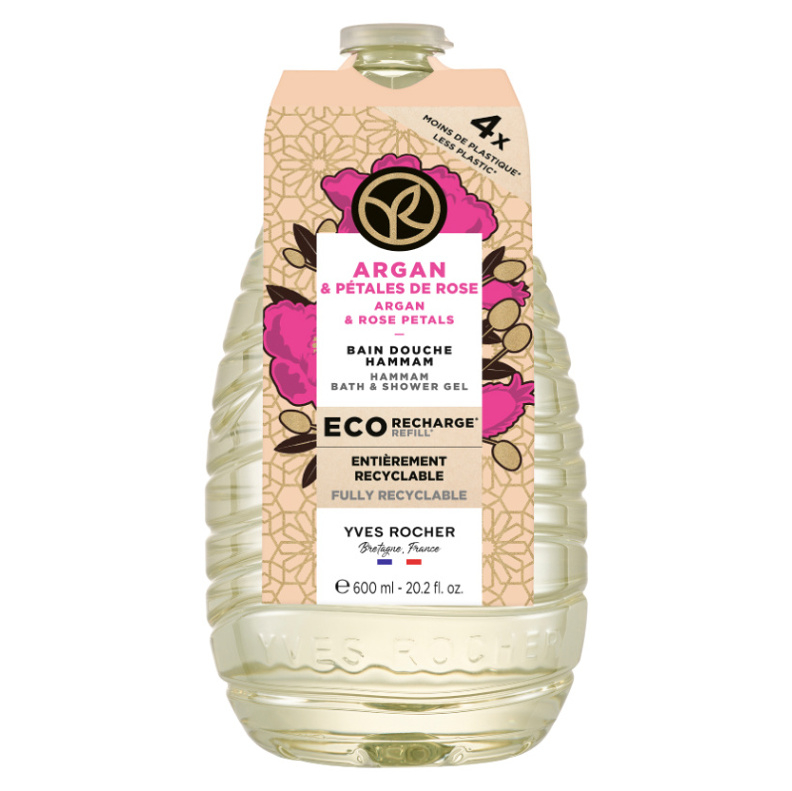 YVES ROCHER Sprchový gel Argan & růže 600 ml
