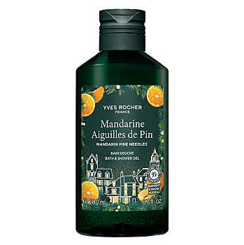 YVES ROCHER Sprchový gel mandarinka & jehličí 200 ml (Přírodní přípravky na sprchování a mytí) - Hydratační, Zklidňující, Čistící, Přírodní, Dermokosmetika