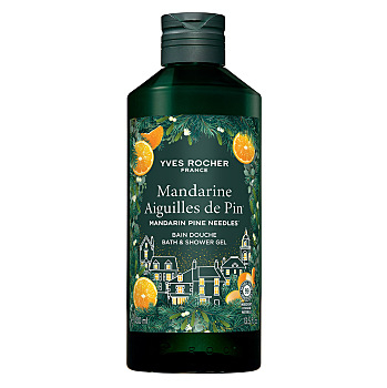 YVES ROCHER Sprchový gel mandarinka & jehličí 400 ml (Přírodní přípravky na sprchování a mytí) - Hydratační, Zklidňující, Čistící, Přírodní, Dermokosmetika