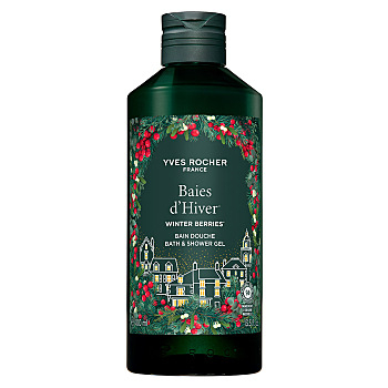 YVES ROCHER Sprchový gel zimní plody 400 ml (Přírodní přípravky na sprchování a mytí) - Hydratační, Čistící, Přírodní, Zvláčňující, Dermokosmetika