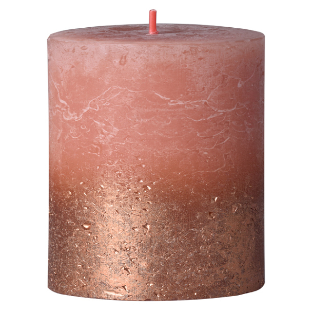 Levně Z-TRADE Bolsius Rustic Sunset Svíčka válec 68 x 80 mm Creamy caramel + copper 1 kus