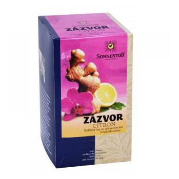 SONNENTOR Zázvor - citron porcovaný čaj BIO 20 sáčků
