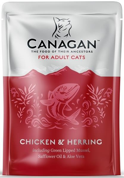 Levně CANAGAN Chicken & herring kapsička pro kočky 85 g