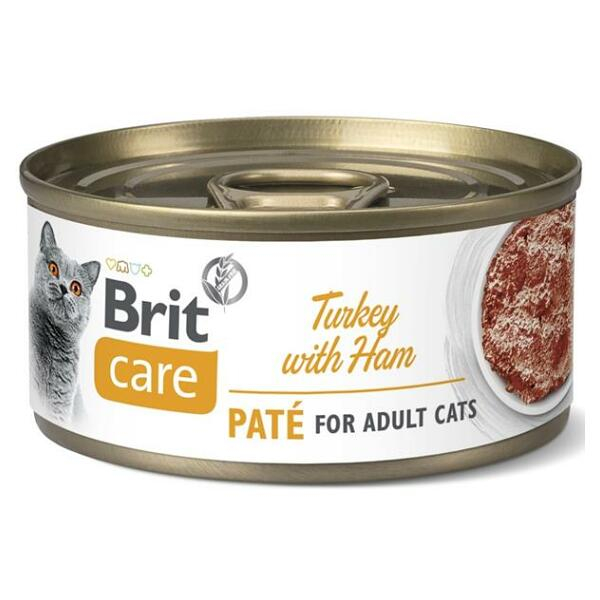 E-shop BRIT Care Turkey Paté with Ham konzerva pro kočky 70 g