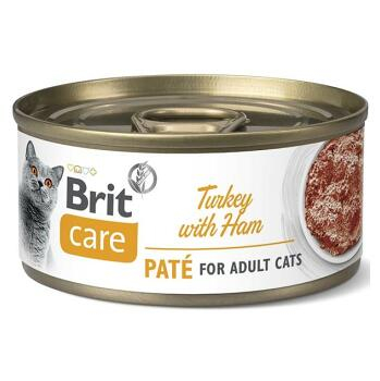 BRIT Care Turkey Paté with Ham konzerva pro kočky 70 g