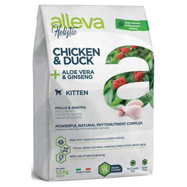 E-shop ALLEVA Holistic Kitten Chicken&Duck granule pro koťata 1,5 kg