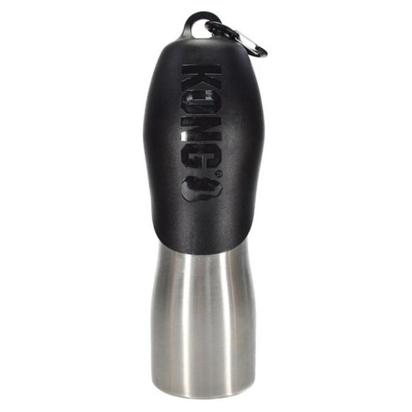 E-shop KONG Stainless Steel H2O Cestovní láhev pro psy černá 740 ml