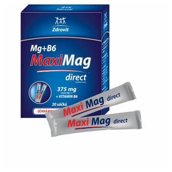 ZDROVIT MaxiMag direct Mg 375 + vitamin B6 20 sáčků