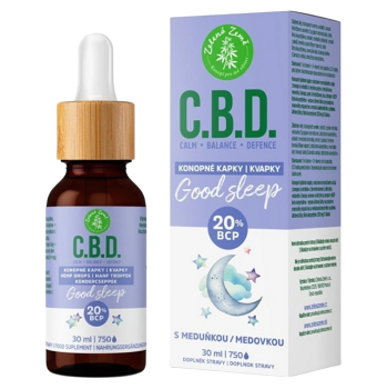 ZELENÁ ZEMĚ C.B.D. Konopné kapky s BCP Good sleep 30 ml (Bylinné doplňky stravy) - Vícesložkové, Přírodní