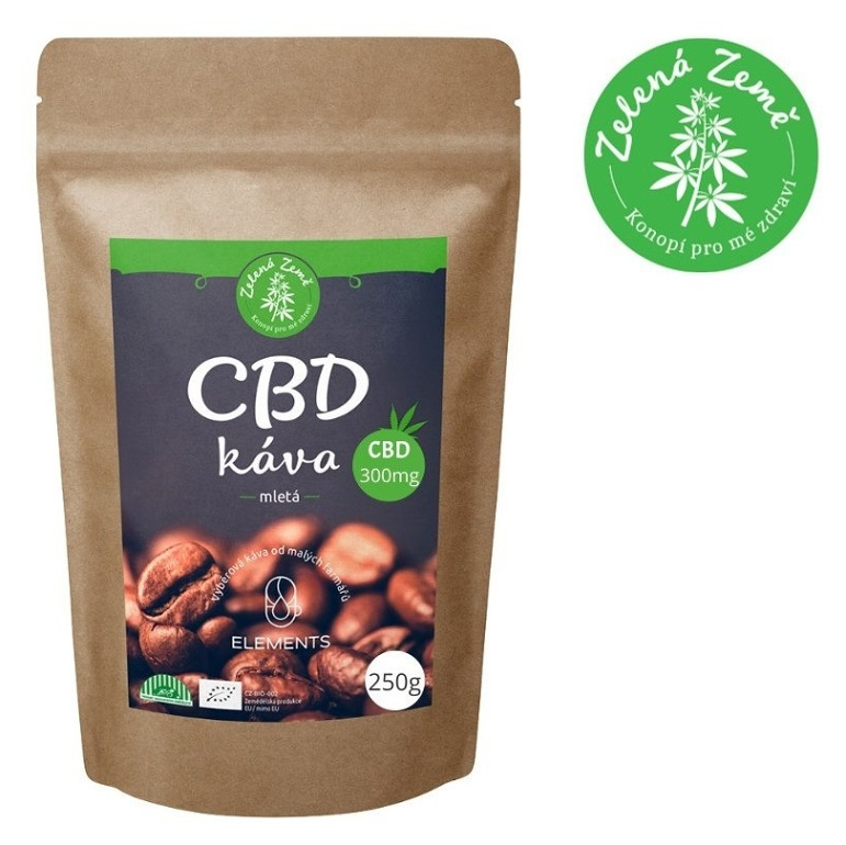 Levně ZELENÁ ZEMĚ CBD káva 250 g