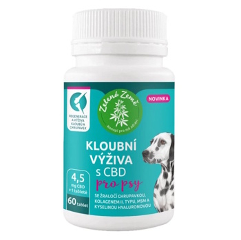 ZELENÁ ZEMĚ CBD kloubní výživa pro psy 60 tbl. (Veterinární doplňky stravy na klouby)