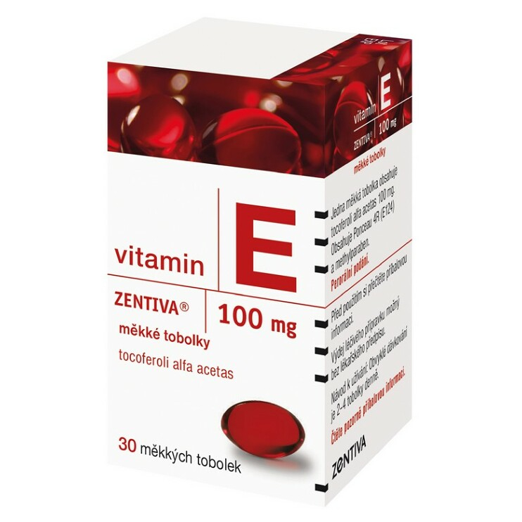 Levně ZENTIVA Vitamin E 100 mg 30 tobolek
