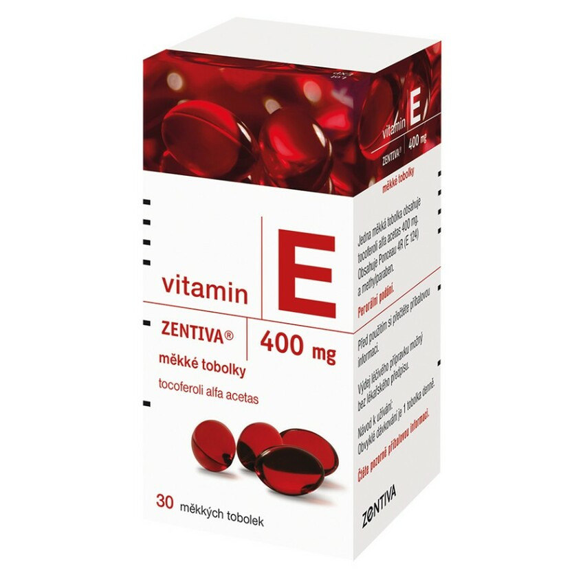 E-shop ZENTIVA Vitamin E 400 mg 30 tobolek