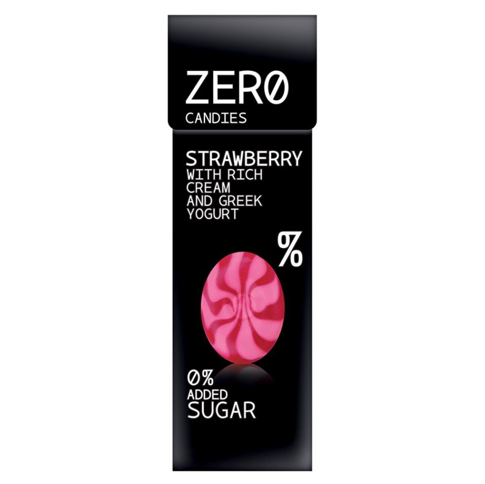 E-shop ZERO CANDIES Strawberry yoghurt candies 0% bonbóny 32 g