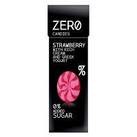 ZERO CANDIES Strawberry yoghurt candies 0% bonbóny 32 g