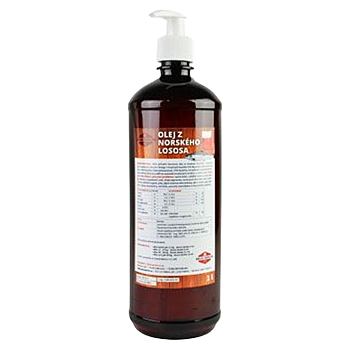 ZEUS Lososový olej 100% pes 1000 ml (Veterinární doplňky stravy na srst)