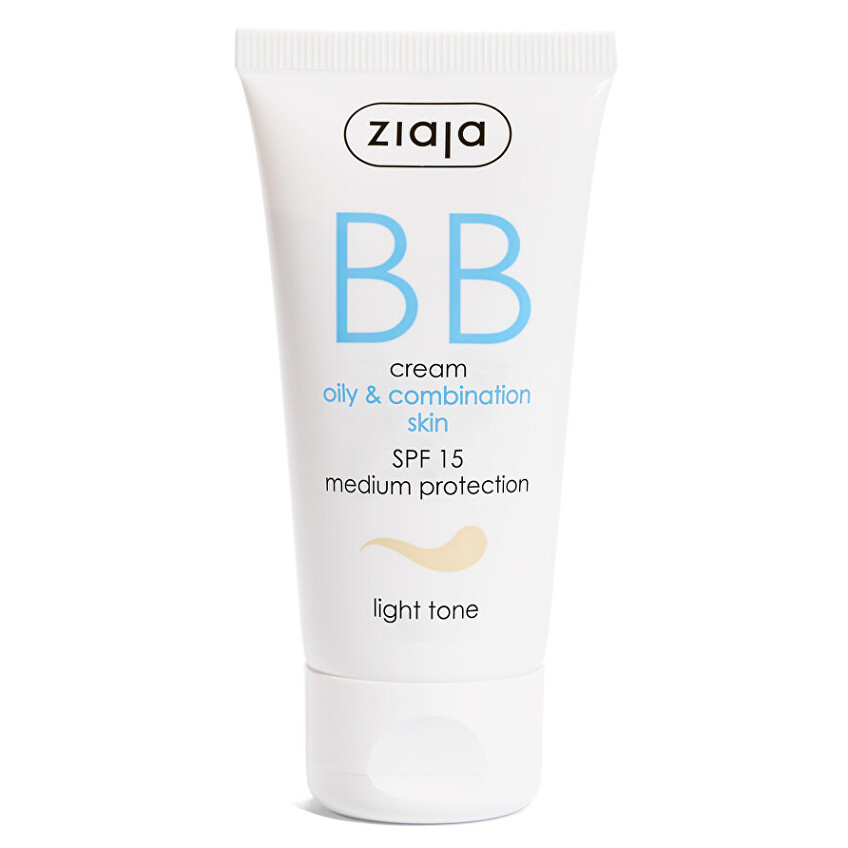 ZIAJA BB krém pro mastnou a smíšenou pleť SPF 15 Light Tone 50 ml