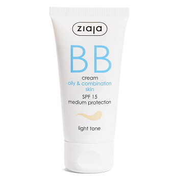 ZIAJA BB krém pro mastnou a smíšenou pleť SPF 15 Light Tone 50 ml (BB a CC krémy)