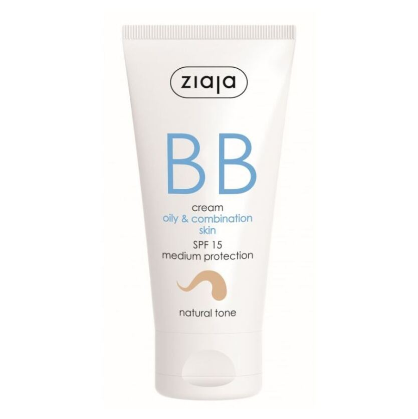 ZIAJA BB krém pro mastnou, smíšenou pleť tón přirozený SPF15 50 ml