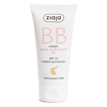 ZIAJA BB krém pro normální a suchou pleť SPF 15 Dark/Peach Tone 50 ml (Make-up)