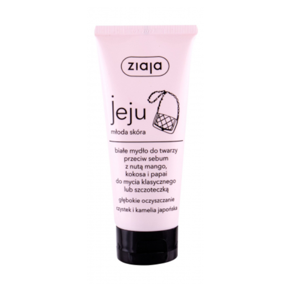 E-shop ZIAJA Jeju white face soap čisticí mýdlo na obličej 75 ml