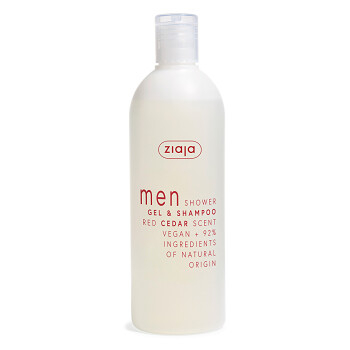 ZIAJA Men Sprchový gel a šampon Red Cedar 400 ml
