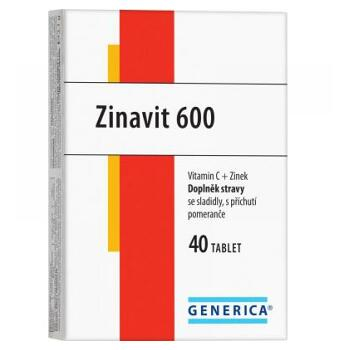 GENERICA Zinavit 600 pomeranč 40 žvýkací tablety
