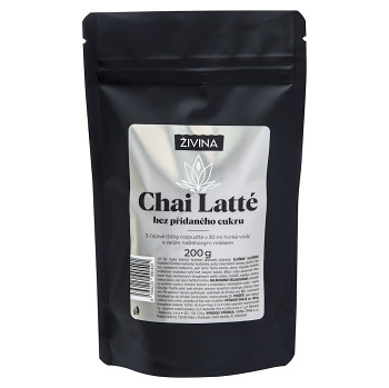 ŽIVINA Chai Latté bez přidaného cukru 200 g (Koření a kořenící směsi)