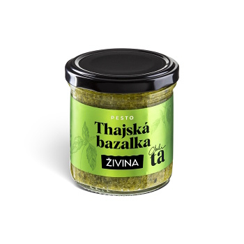 ŽIVINA Pesto thajská bazalka 140 g (Pasty a omáčky) - Vícesložkové, Slané, Zelené