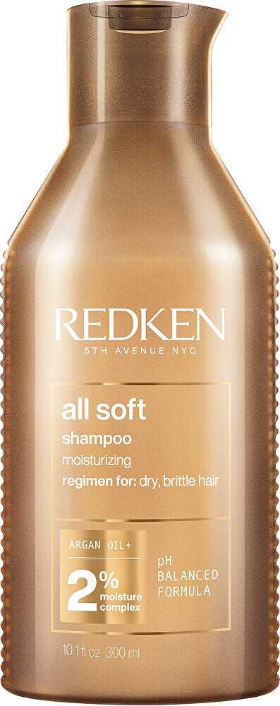 Levně REDKEN All Soft Zjemňující šampon pro suché a křehké vlasy 300 ml