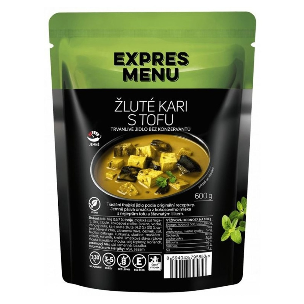 E-shop EXPRES MENU Žluté kari s tofu 600 g