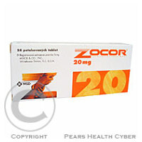 ZOCOR 20 MG  28X20MG Potahované tablety