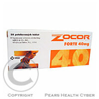 ZOCOR FORTE 40 MG  28X40MG Potahované tablety