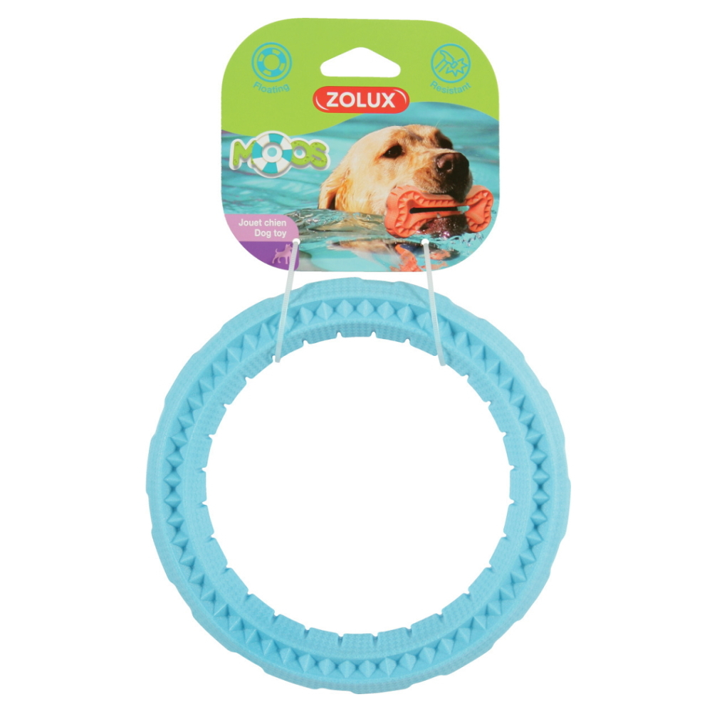 ZOLUX Hračka pes Ring Moos TPR modrá 17 cm