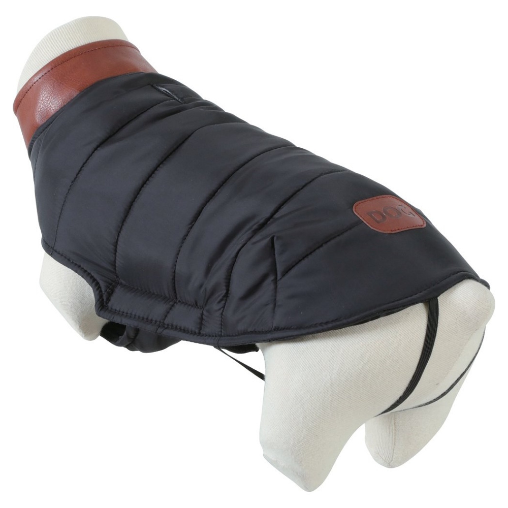 Levně ZOLUX London Prošívaná bunda pro psy černá 1 ks, Velikost oblečku: 25