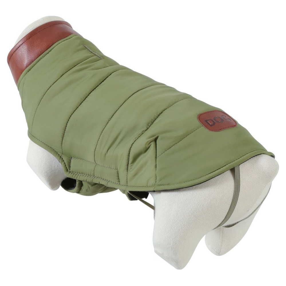Levně ZOLUX London Prošívaná bunda pro psy khaki 1 ks, Velikost oblečku: 25