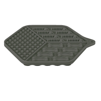 ZOLUX Silicone lízací podložka pro kočky šedá 1 kus (Misky pro kočky a potřeby pro krmení)