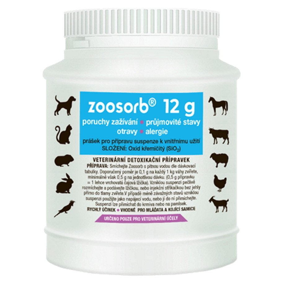 E-shop ZOOSORB Dietetický a detoxikační přípravek pro zvířata 12 g