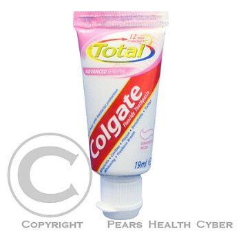 Zubni pasta Colgate Total sensitive 19ml (Bělení zubů) - Bělící